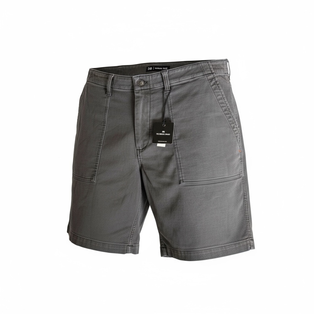 The Normal Brand Comfort Terry Utility Short in Dark Shadow